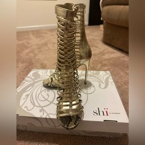 Stylist Strappy Open-Toe Heels